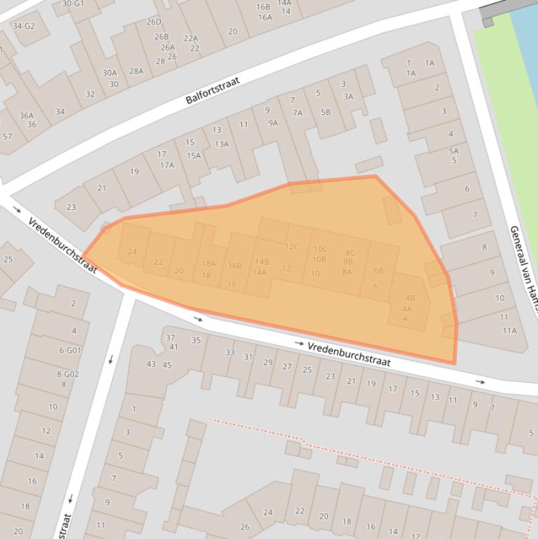 Kaart van postcodegebied 4811RD.