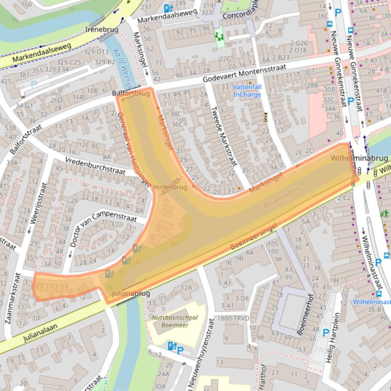 Kaart van postcodegebied 4811RE.