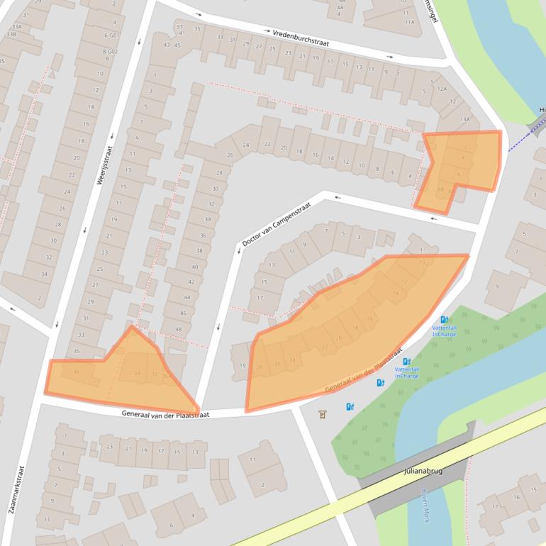 Kaart van postcodegebied 4811RG.