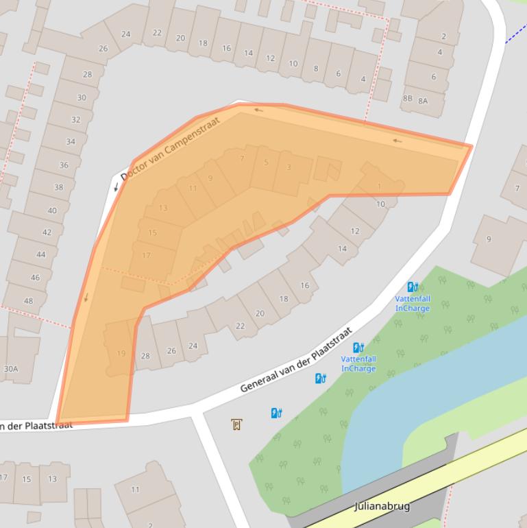 Kaart van postcodegebied 4811RH.