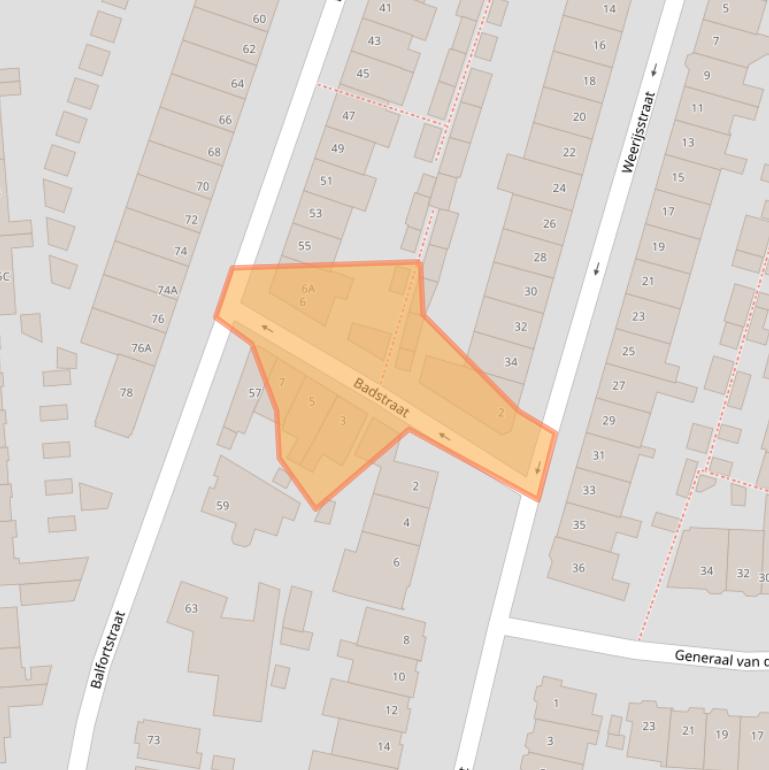 Kaart van postcodegebied 4811RM.