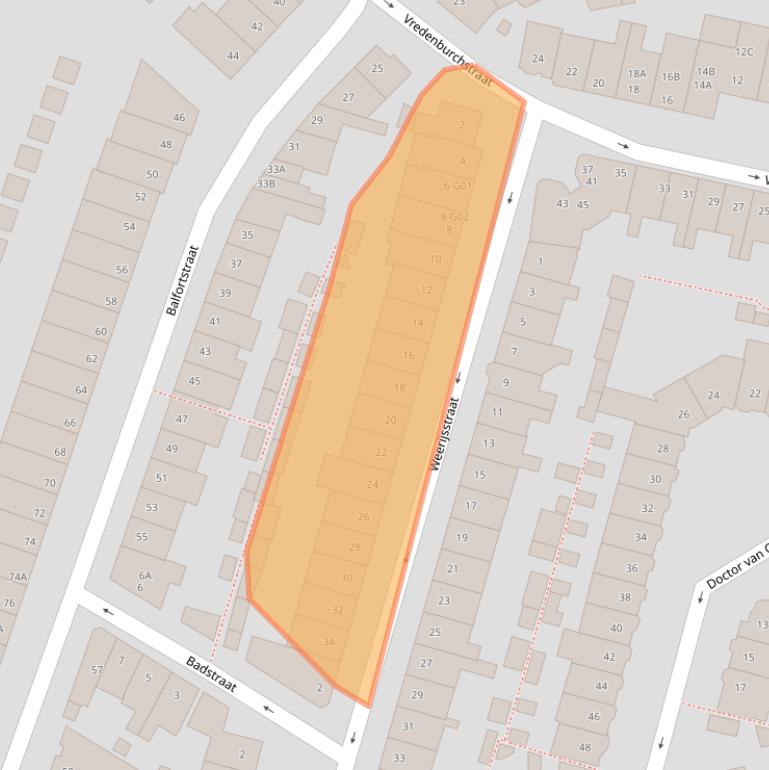 Kaart van postcodegebied 4811RP.