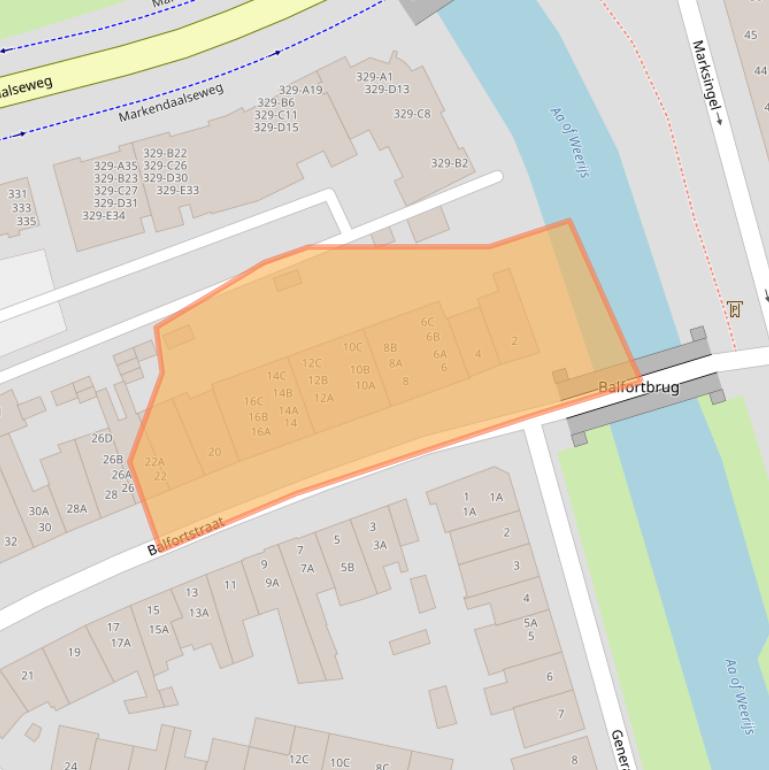 Kaart van postcodegebied 4811RT.