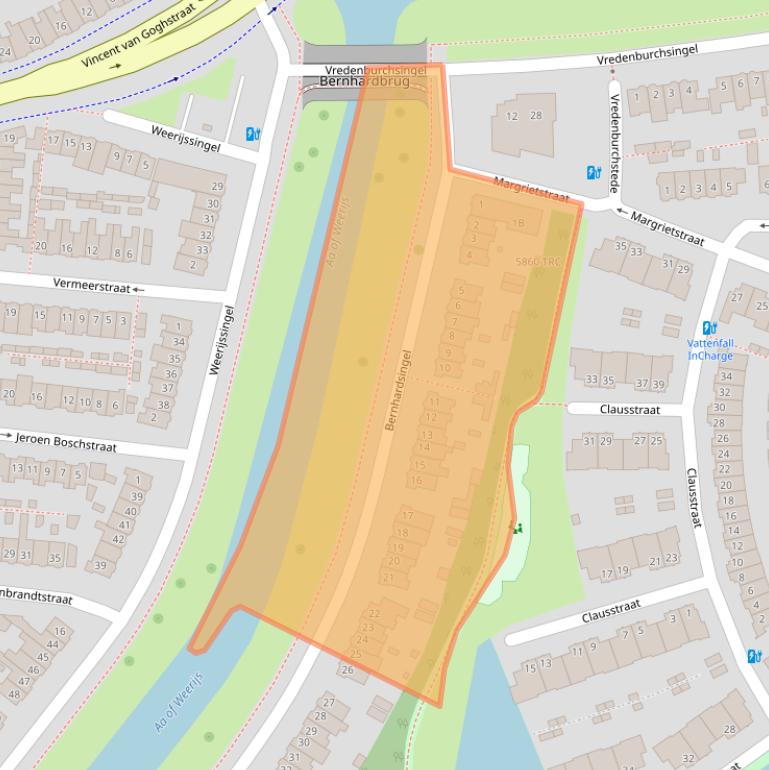 Kaart van postcodegebied 4811SK.