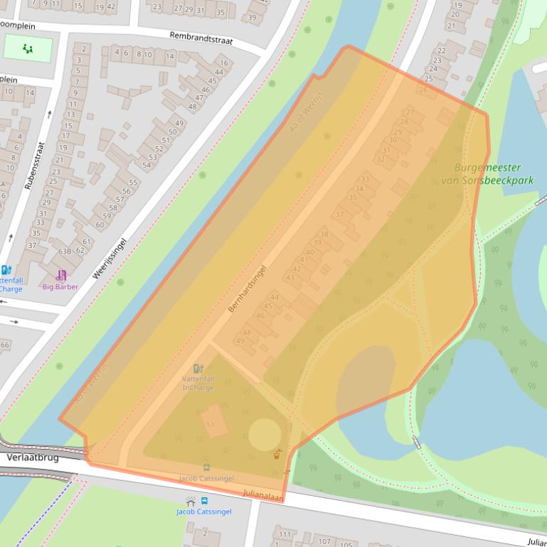 Kaart van postcodegebied 4811SL.