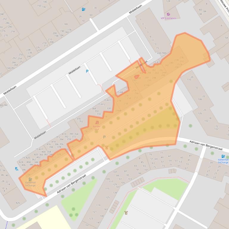 Kaart van postcodegebied 4811SW.
