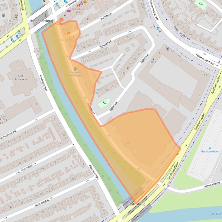 Kaart van postcodegebied 4811TA.