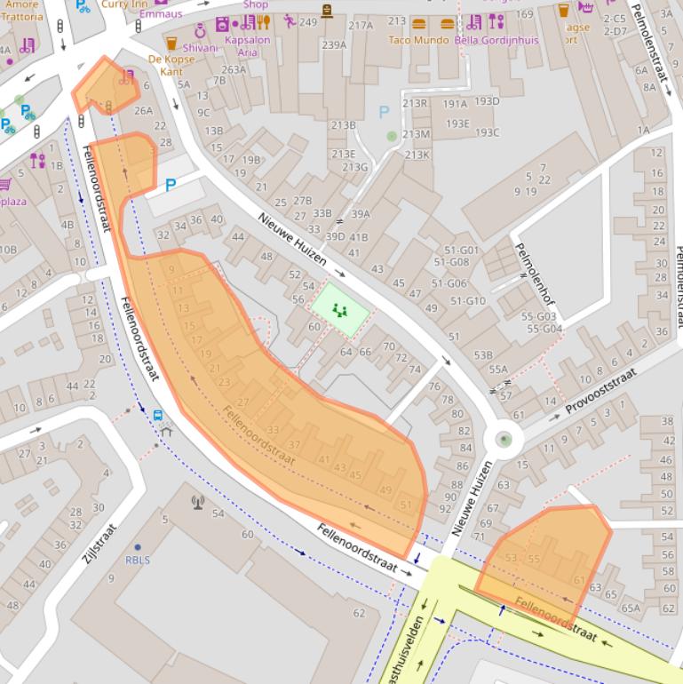 Kaart van postcodegebied 4811TG.