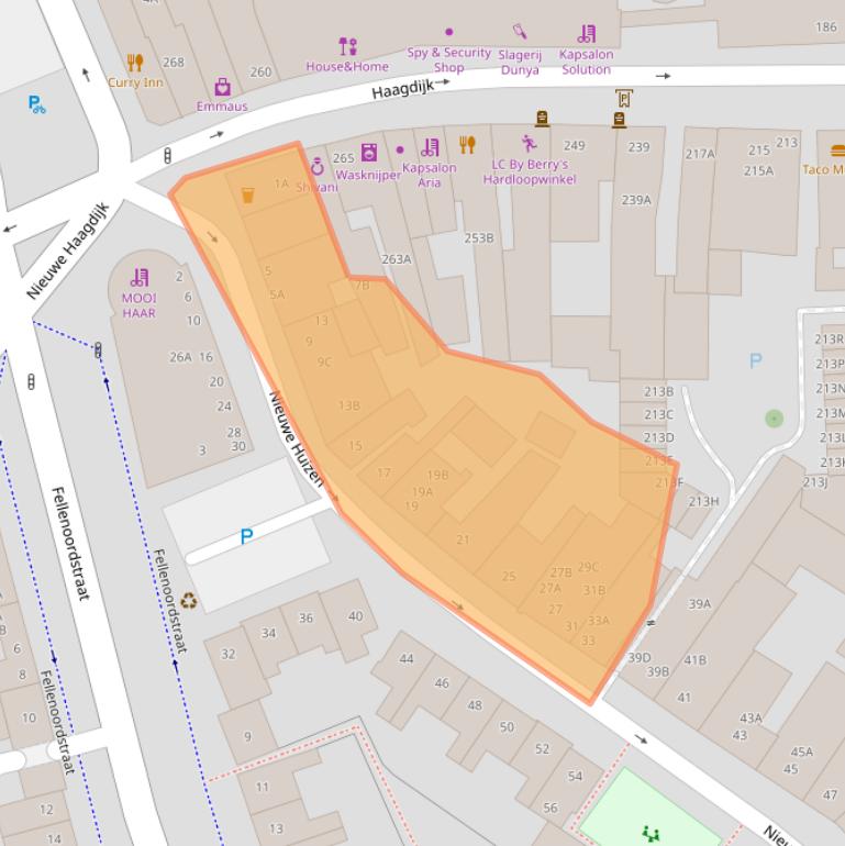 Kaart van postcodegebied 4811TK.