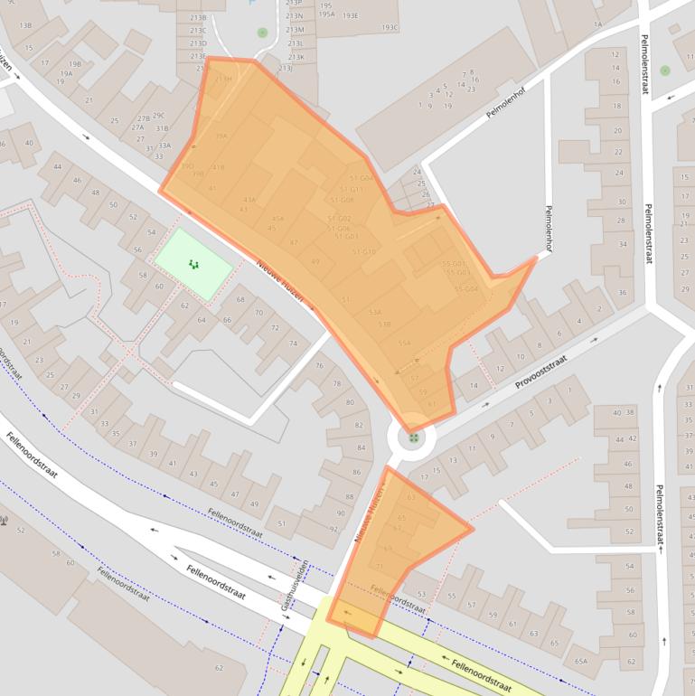 Kaart van postcodegebied 4811TL.