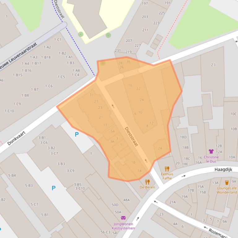 Kaart van postcodegebied 4811VA.