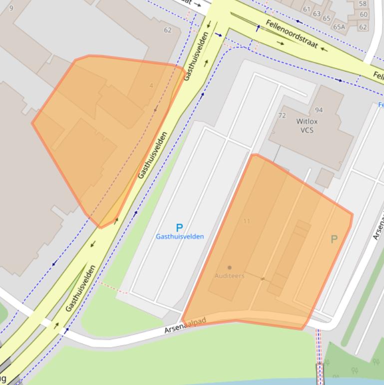 Kaart van postcodegebied 4811VX.