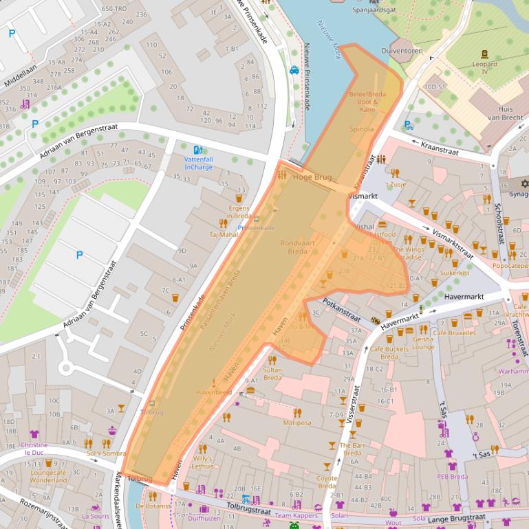 Kaart van postcodegebied 4811WL.