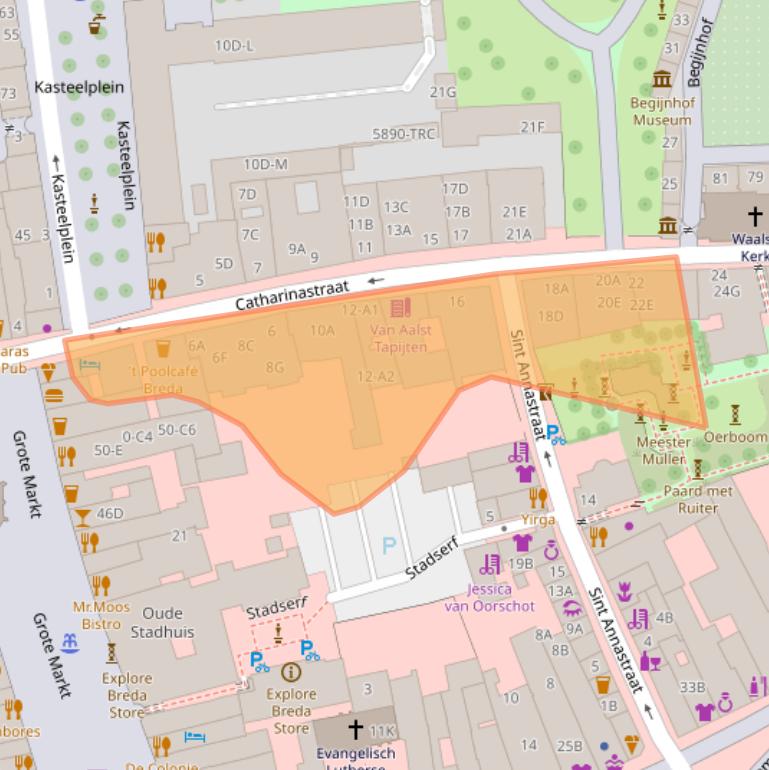 Kaart van postcodegebied 4811XH.