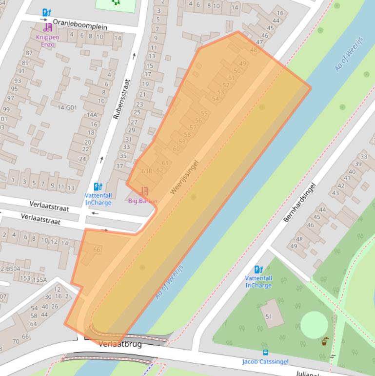 Kaart van postcodegebied 4812AC.