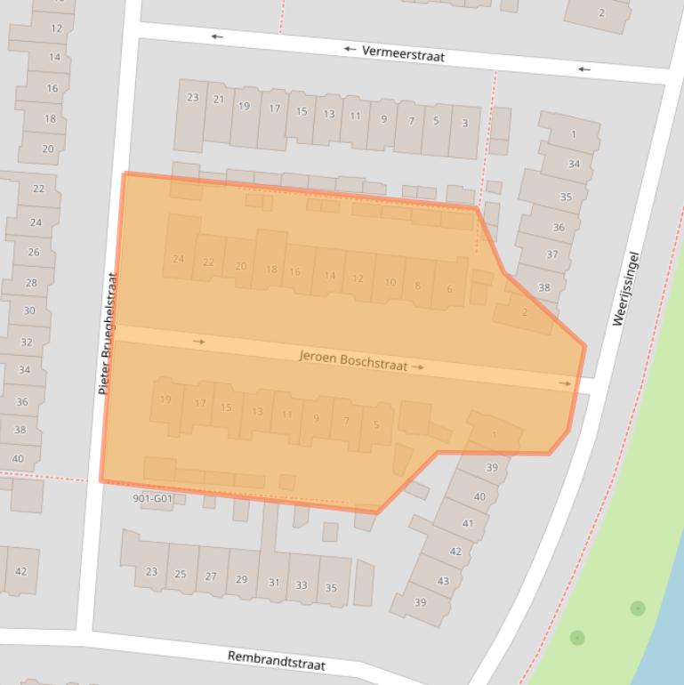 Kaart van postcodegebied 4812AE.