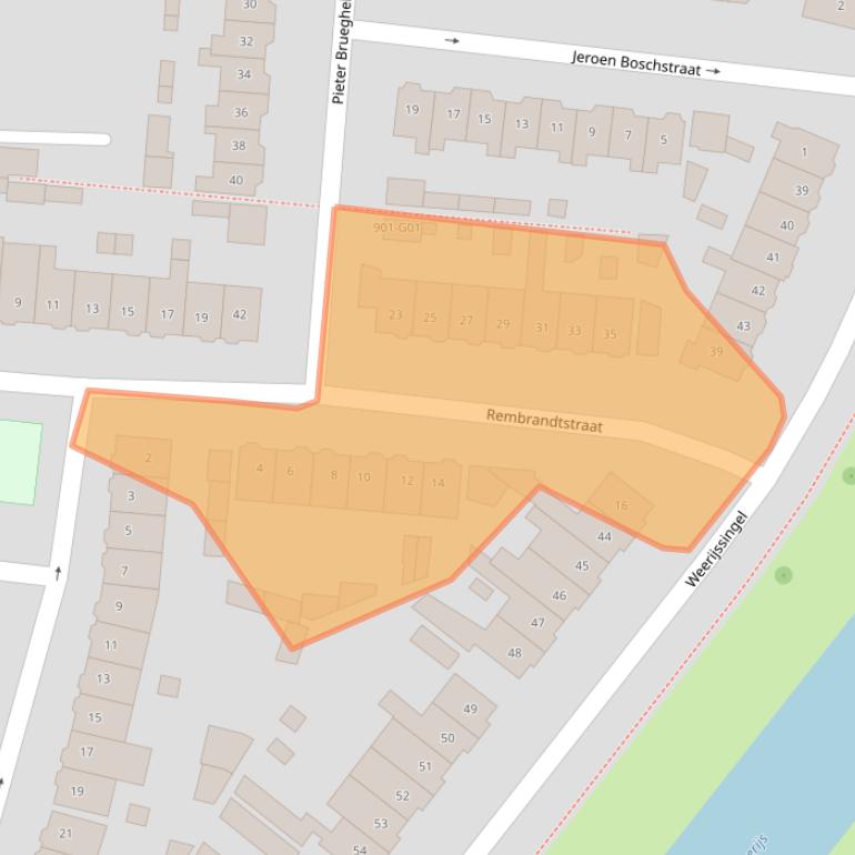 Kaart van postcodegebied 4812AH.