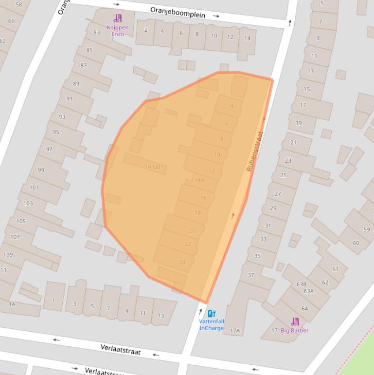 Kaart van postcodegebied 4812AL.