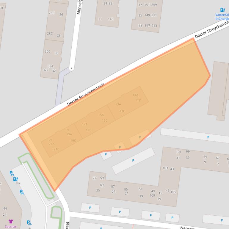 Kaart van postcodegebied 4812BA.