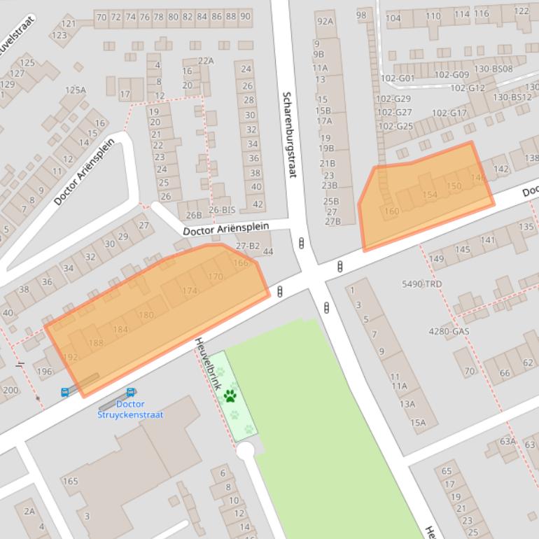 Kaart van postcodegebied 4812BK.