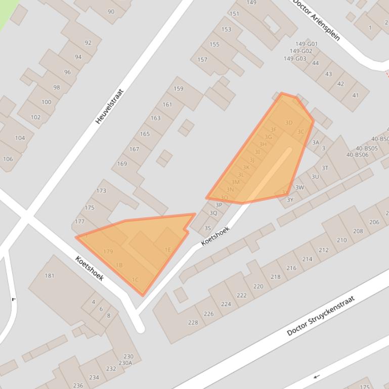 Kaart van postcodegebied 4812BS.