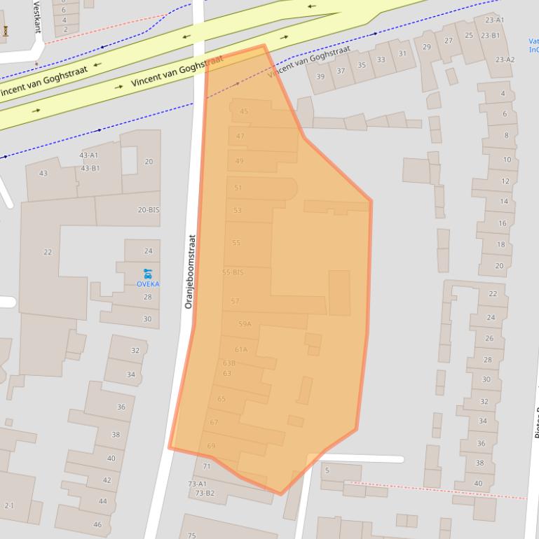 Kaart van postcodegebied 4812EA.