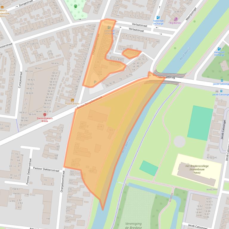 Kaart van postcodegebied 4812EC.