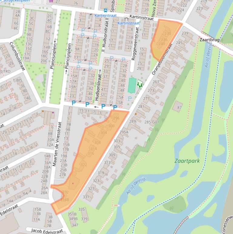 Kaart van postcodegebied 4812EN.