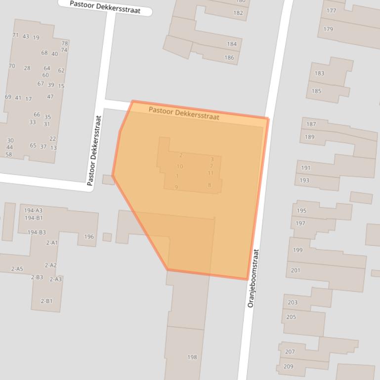 Kaart van postcodegebied 4812EV.