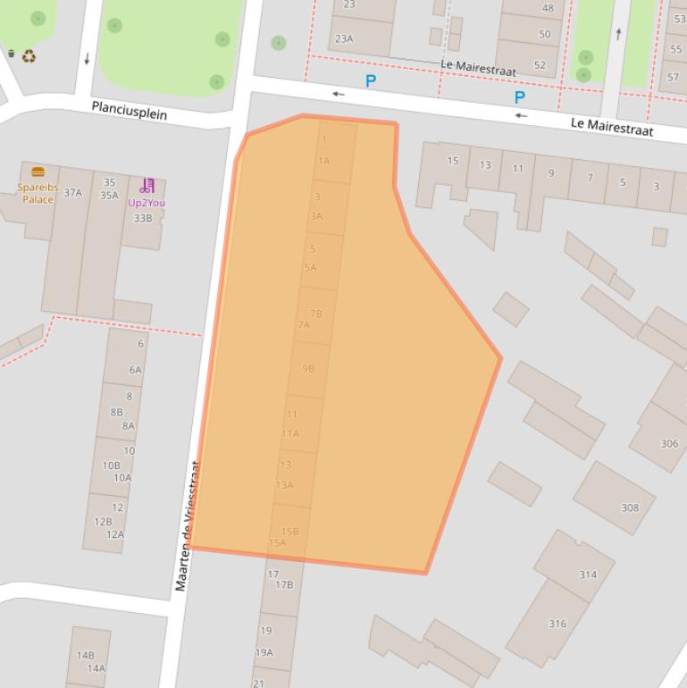 Kaart van postcodegebied 4812GA.