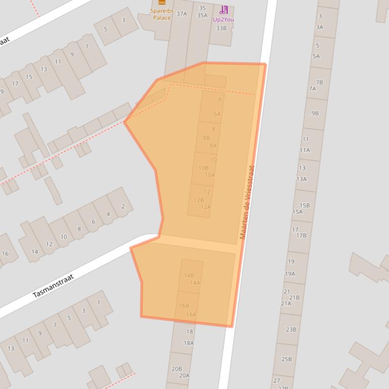 Kaart van postcodegebied 4812GC.