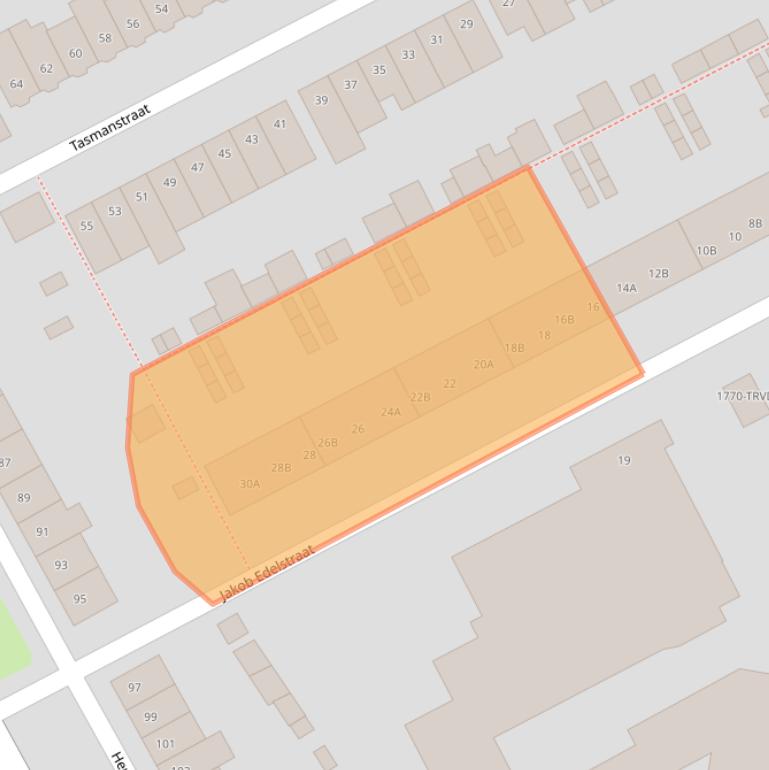 Kaart van postcodegebied 4812GJ.