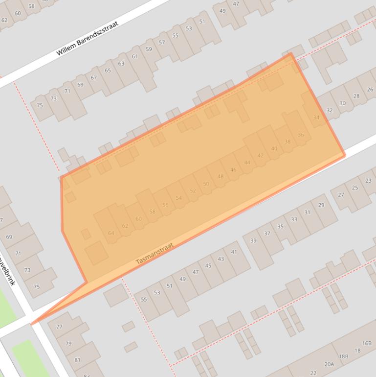 Kaart van postcodegebied 4812GM.