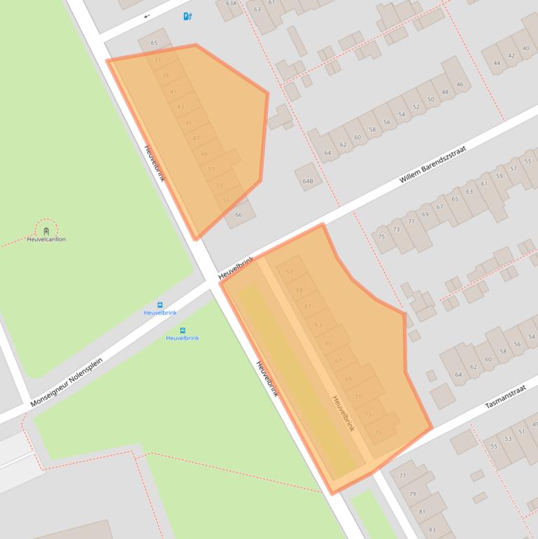 Kaart van postcodegebied 4812GP.