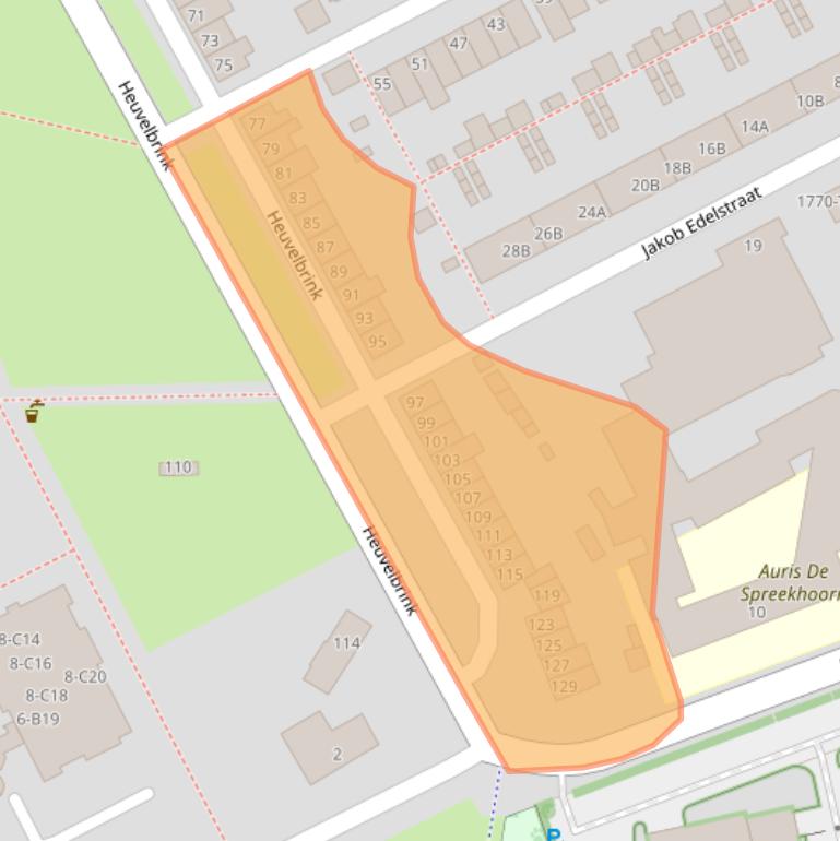 Kaart van postcodegebied 4812GR.