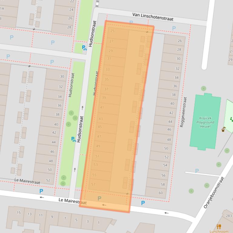 Kaart van postcodegebied 4812HB.