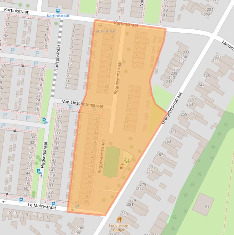 Kaart van postcodegebied 4812HG.