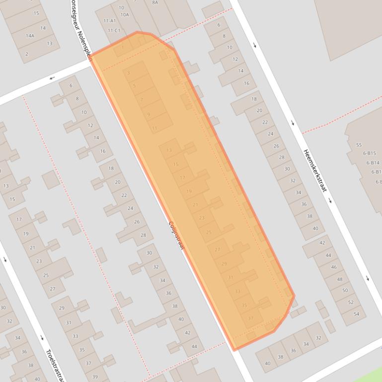 Kaart van postcodegebied 4812JG.