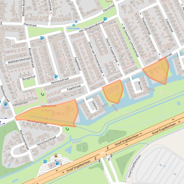 Kaart van postcodegebied 4812KA.