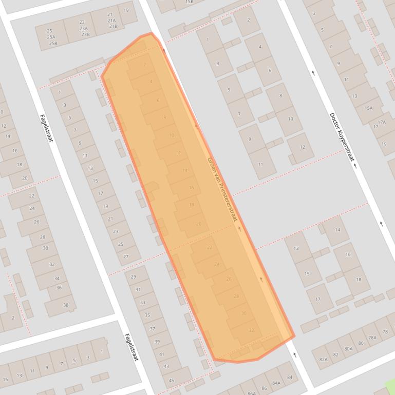 Kaart van postcodegebied 4812KN.