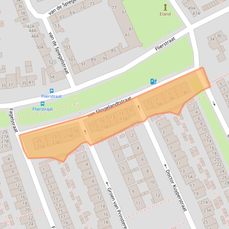 Kaart van postcodegebied 4812LA.