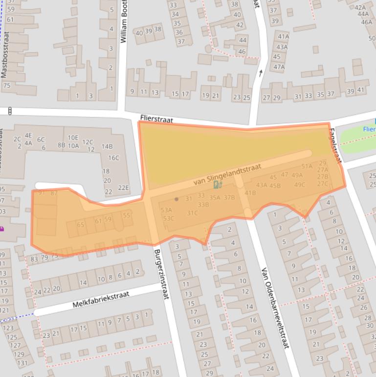 Kaart van postcodegebied 4812LB.