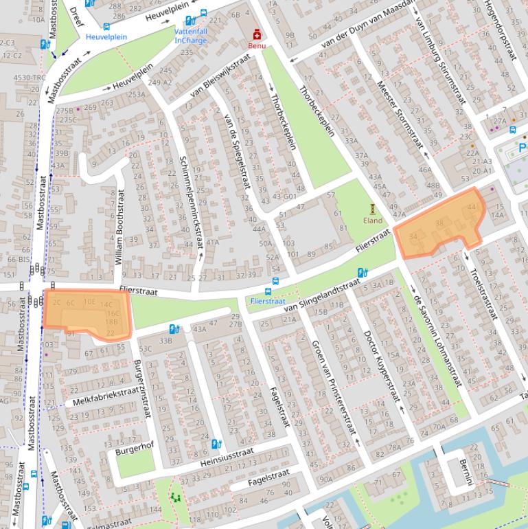 Kaart van postcodegebied 4812LD.