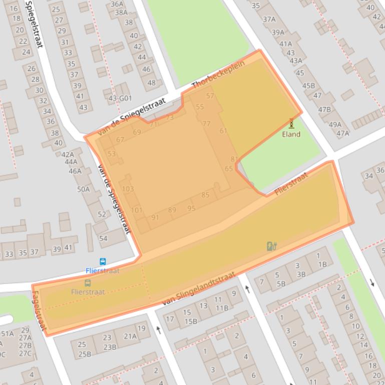 Kaart van postcodegebied 4812LG.