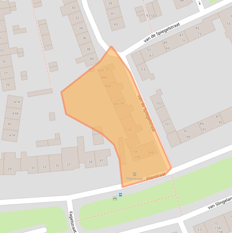 Kaart van postcodegebied 4812LK.