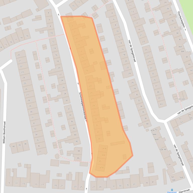 Kaart van postcodegebied 4812LL.