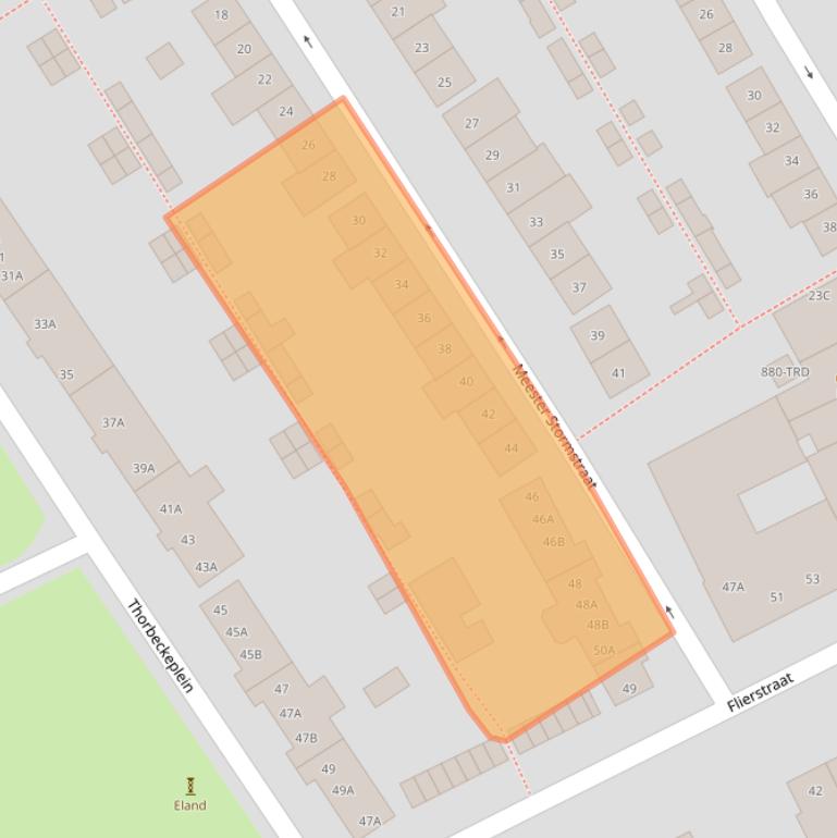 Kaart van postcodegebied 4812NH.