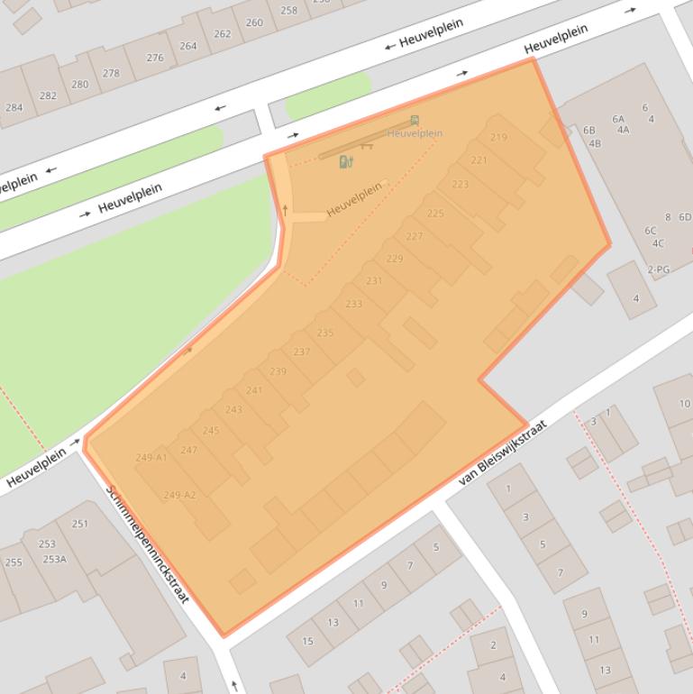 Kaart van postcodegebied 4812PD.