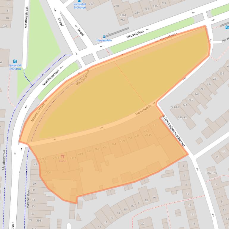 Kaart van postcodegebied 4812PE.