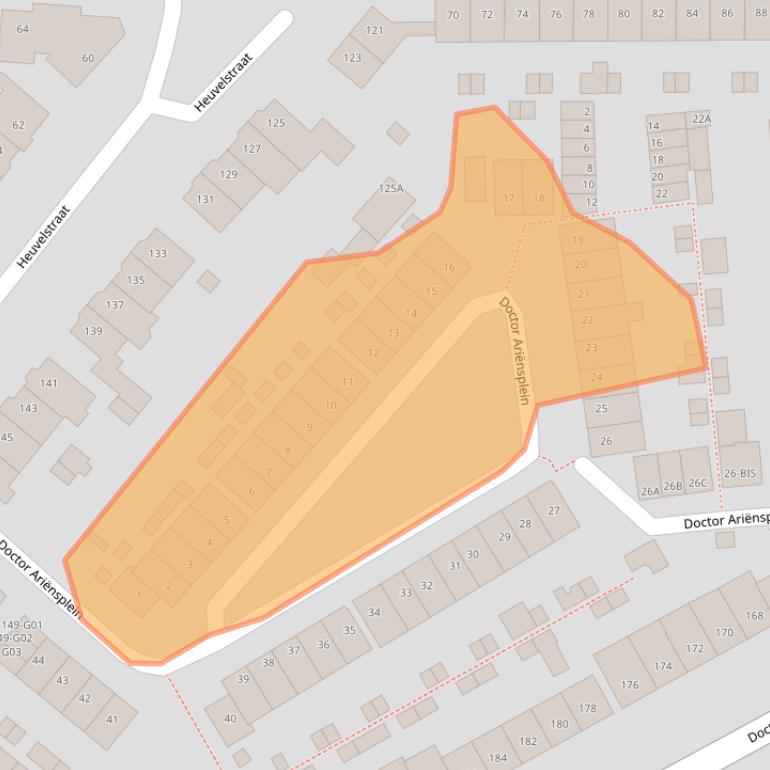 Kaart van postcodegebied 4812PK.